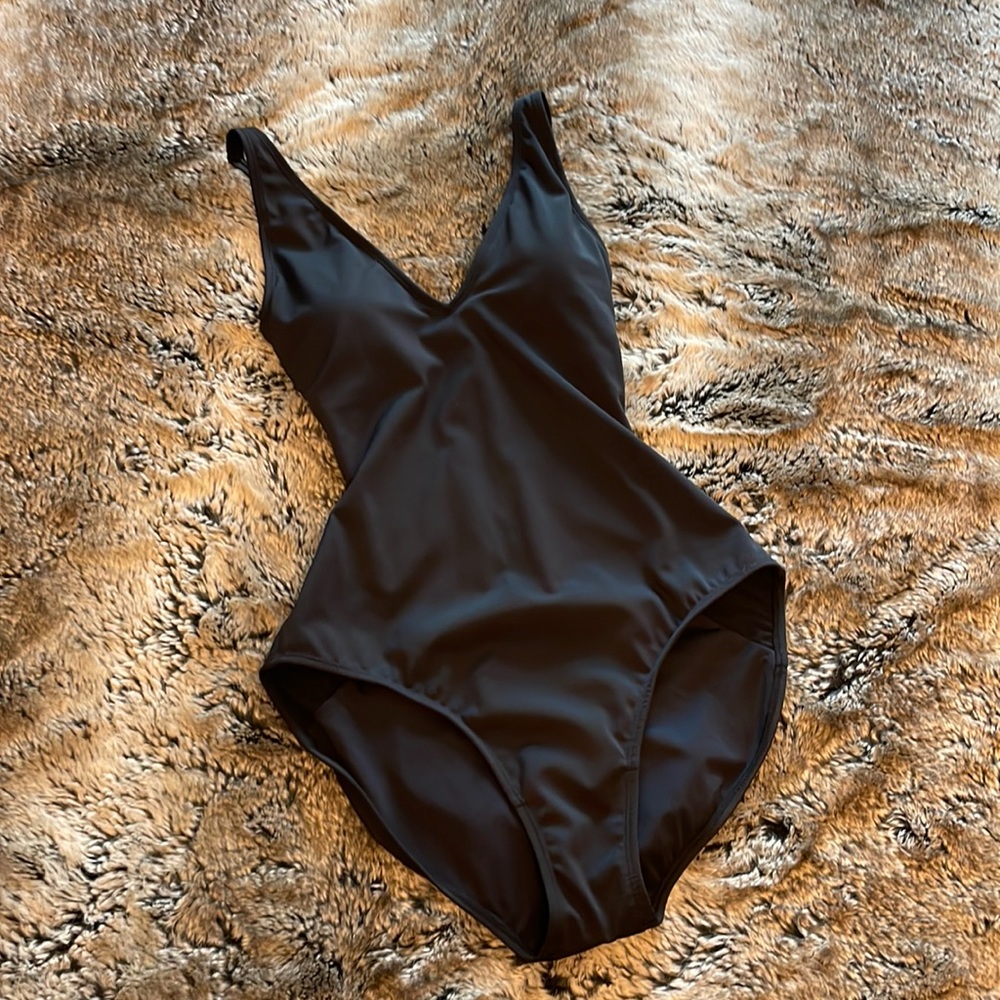 TA3 Plungey One Piece Slimming Lace Up Swimsuit - Small